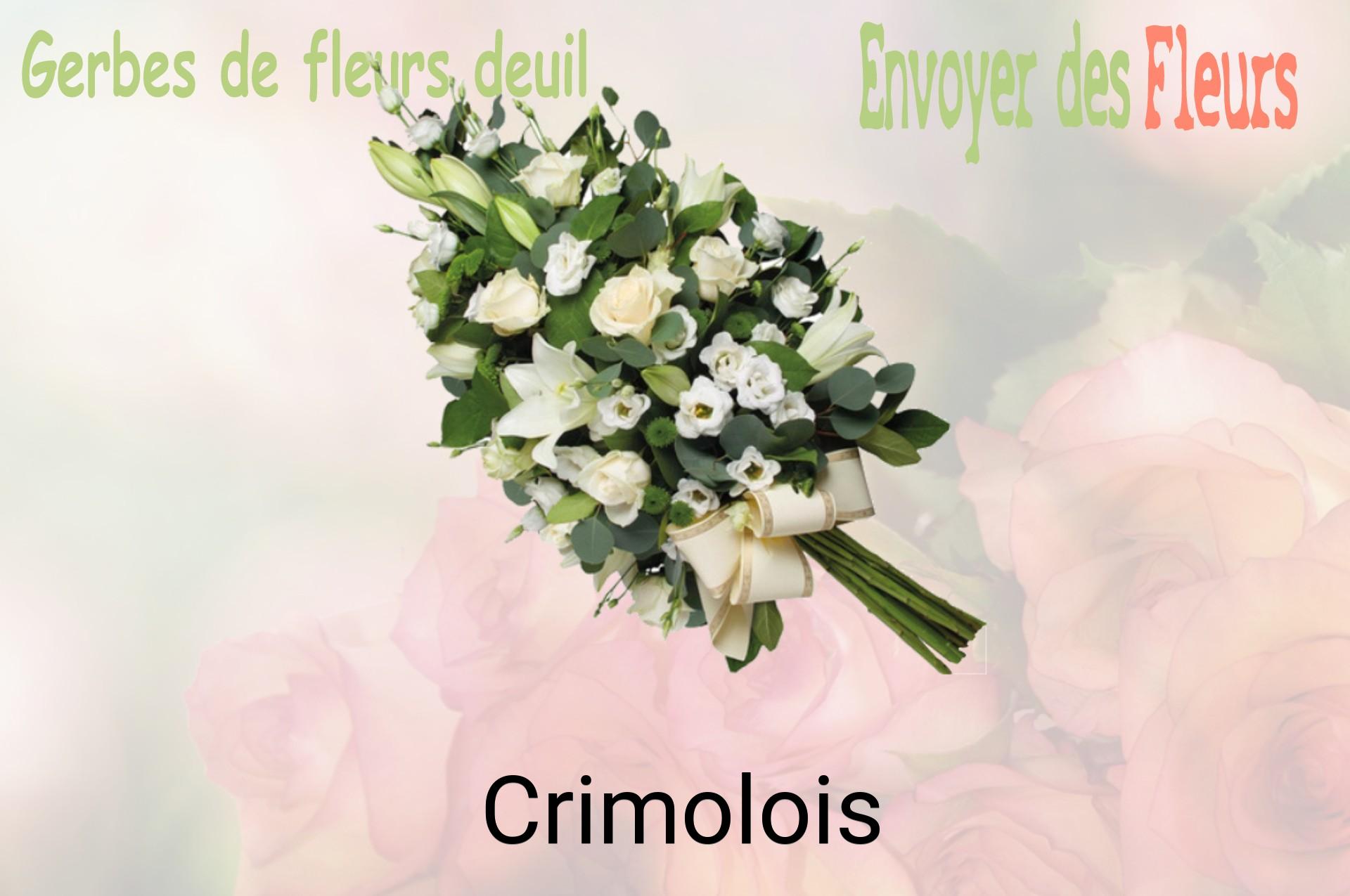 Gerbe de fleurs de deuil livrée à Crimolois